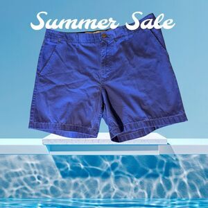 Request Mens 38 Blue Bermuda Pants Shorts Cotton Classic Fit Vacation Concert